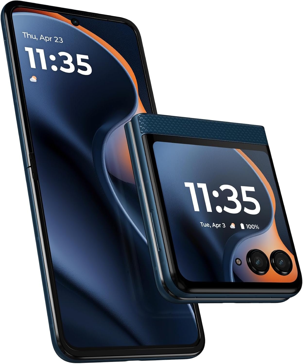 Motorola Razr 2025 256GB Unlocked Flip Phone – 50MP Camera, 8GB RAM, US Version, Pantone Gibraltar Sea