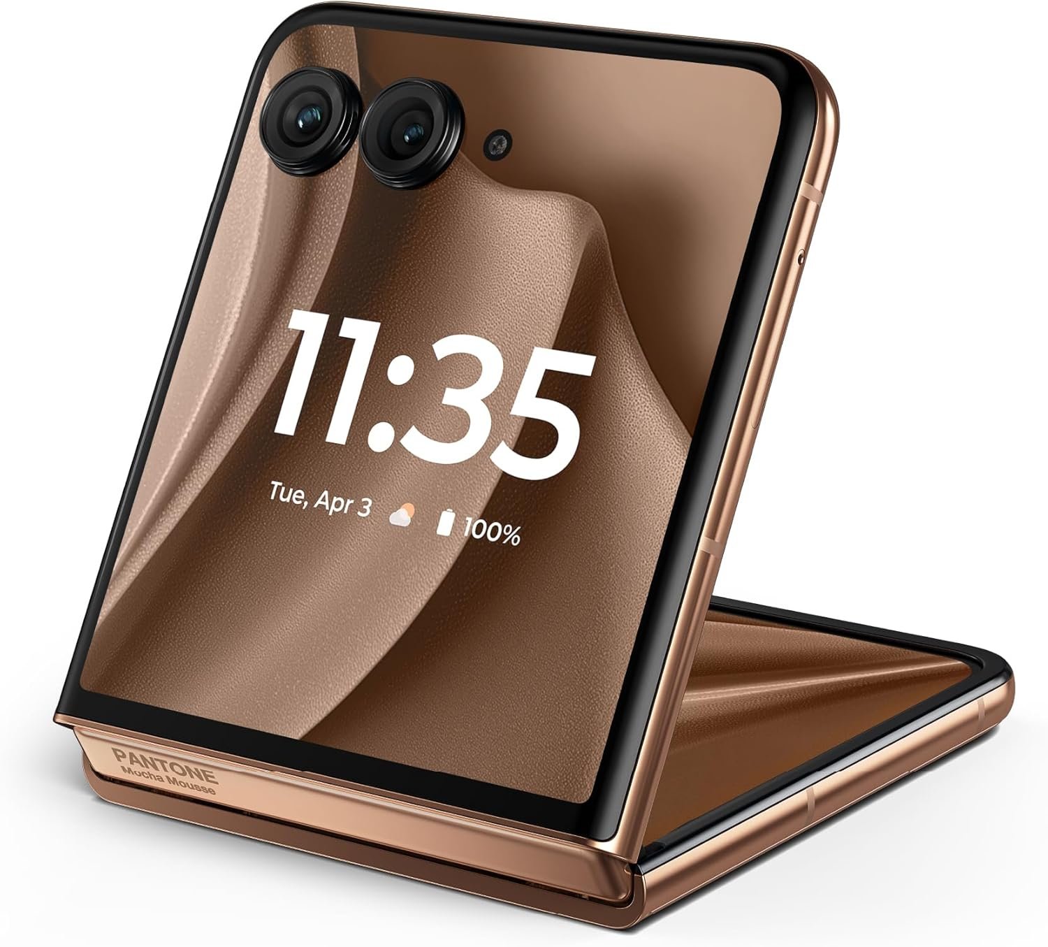 Motorola Razr+ 2025 | Unlocked | Made for US 12/256GB | 50MP Camera | Pantone Mocha Mousse - Image 2