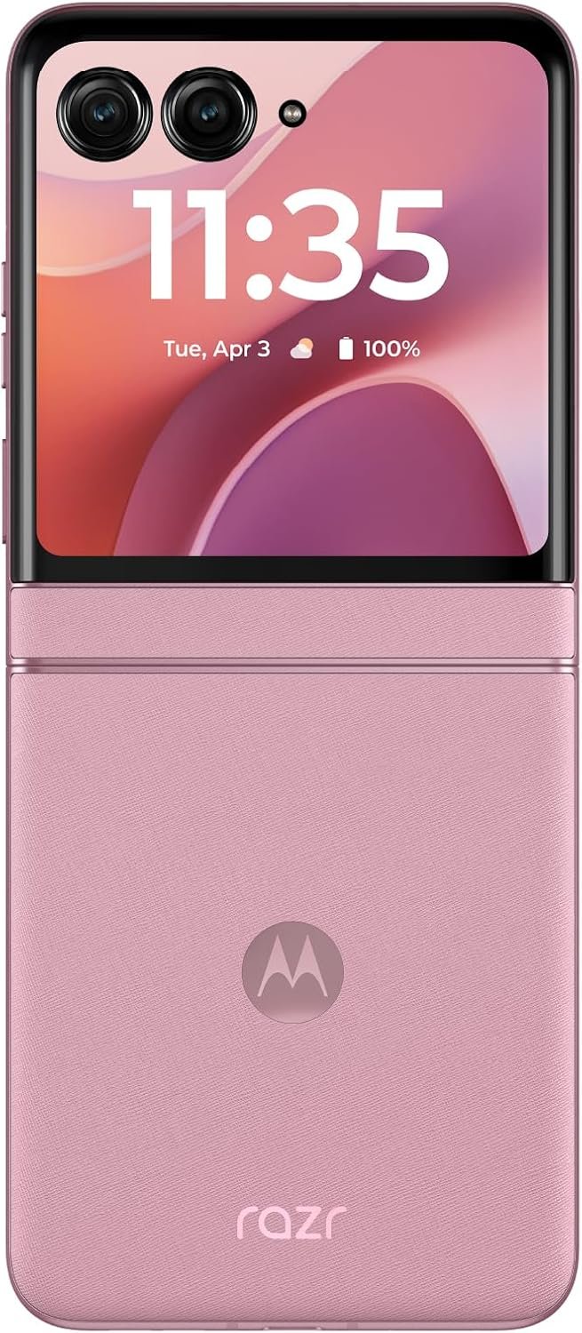 Motorola Razr 2025 256GB Unlocked Flip Phone – 50MP Camera, 8GB RAM, US Version, Pantone Parfait Pink - Image 8