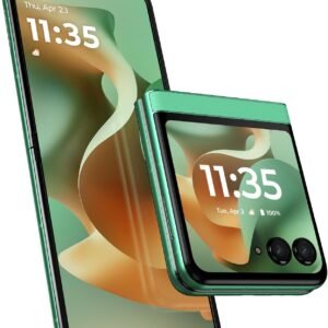 Motorola Razr 2025 256GB Unlocked Flip Phone – 50MP Camera, 8GB RAM, US Version, Pantone Spring Bud