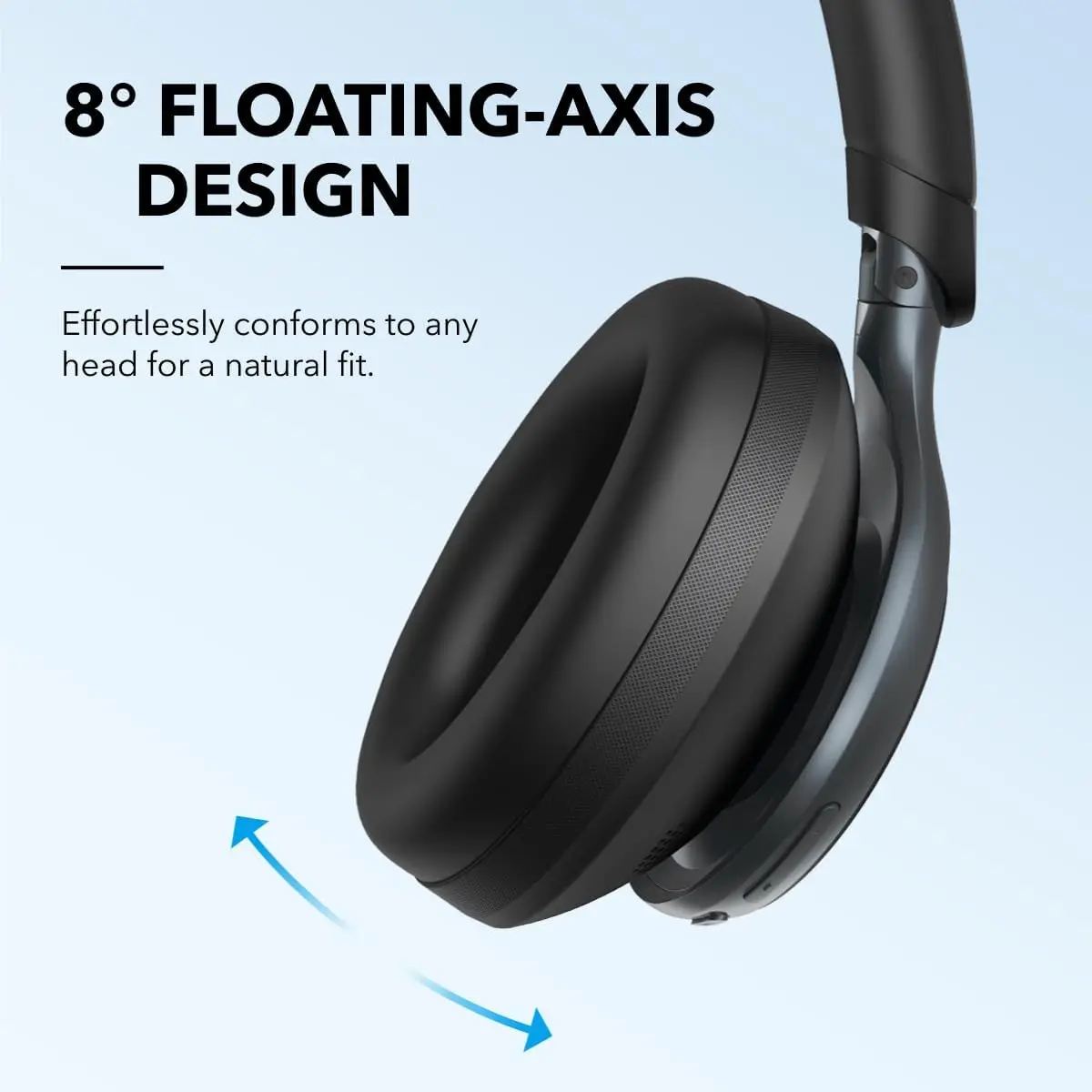 Soundcore Space One Wireless Headphones with Adaptive ANC, Hi-Res Audio, LDAC & 40-Hour Battery - Image 3