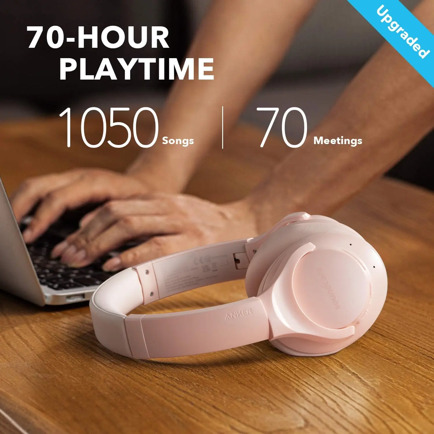 Soundcore Life Q20 Bluetooth 5.3 Wireless Headphones with Hybrid Active Noise Cancellation - Image 3