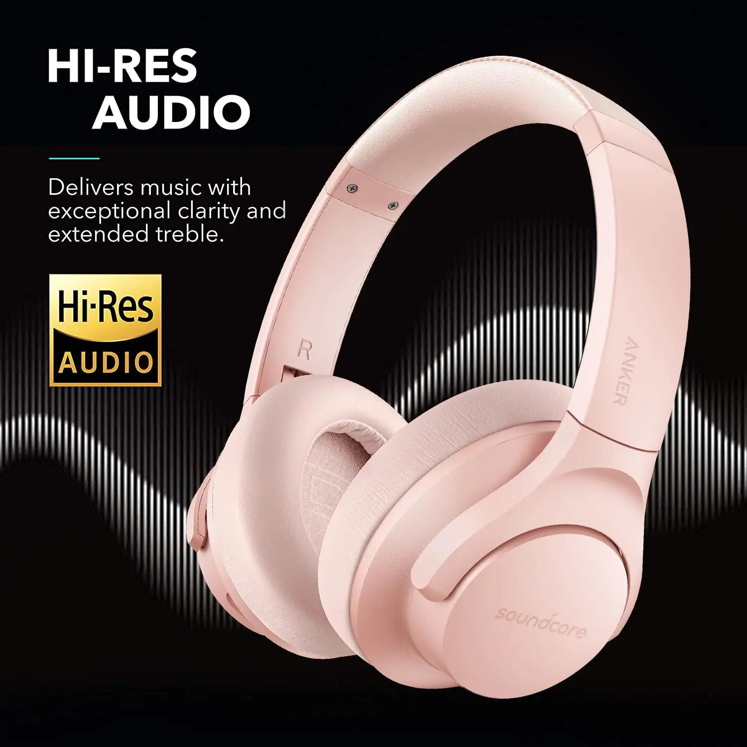 Soundcore Life Q20 Bluetooth 5.3 Wireless Headphones with Hybrid Active Noise Cancellation - Image 5