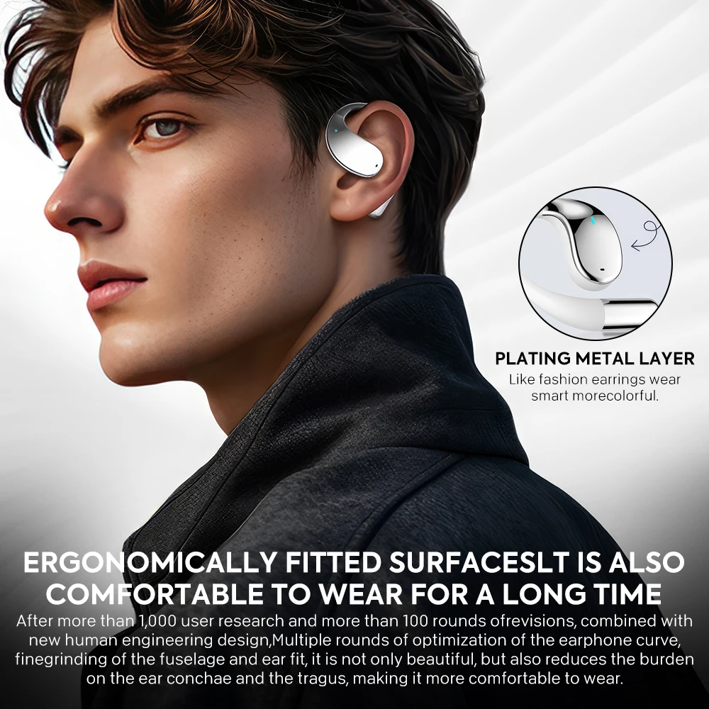 MPOW YYK-Q39 Wireless OWS Open-Ear Earbuds – Bluetooth 5.4, HiFi Heavy Bass, 8-Hour Playtime & Sports Design - Image 4