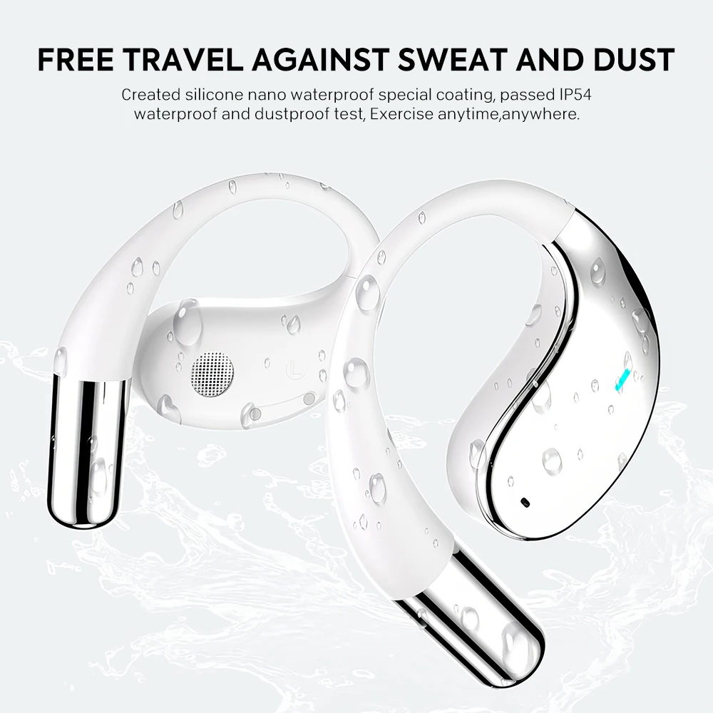 MPOW YYK-Q39 Wireless OWS Open-Ear Earbuds – Bluetooth 5.4, HiFi Heavy Bass, 8-Hour Playtime & Sports Design - Image 5