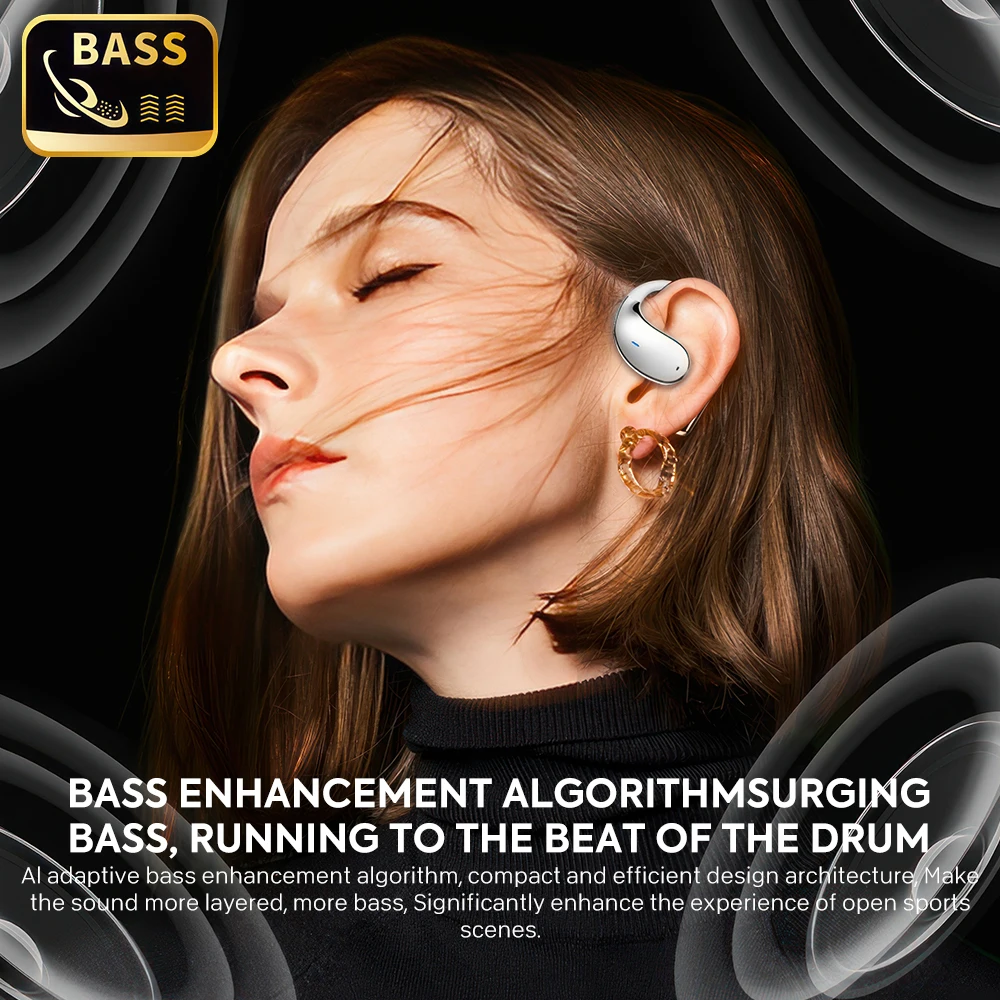 MPOW YYK-Q39 Wireless OWS Open-Ear Earbuds – Bluetooth 5.4, HiFi Heavy Bass, 8-Hour Playtime & Sports Design - Image 13