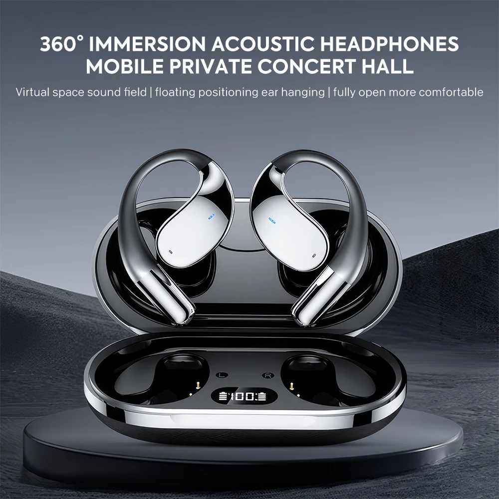 MPOW YYK-Q39 Wireless OWS Open-Ear Earbuds – Bluetooth 5.4, HiFi Heavy Bass, 8-Hour Playtime & Sports Design - Image 11
