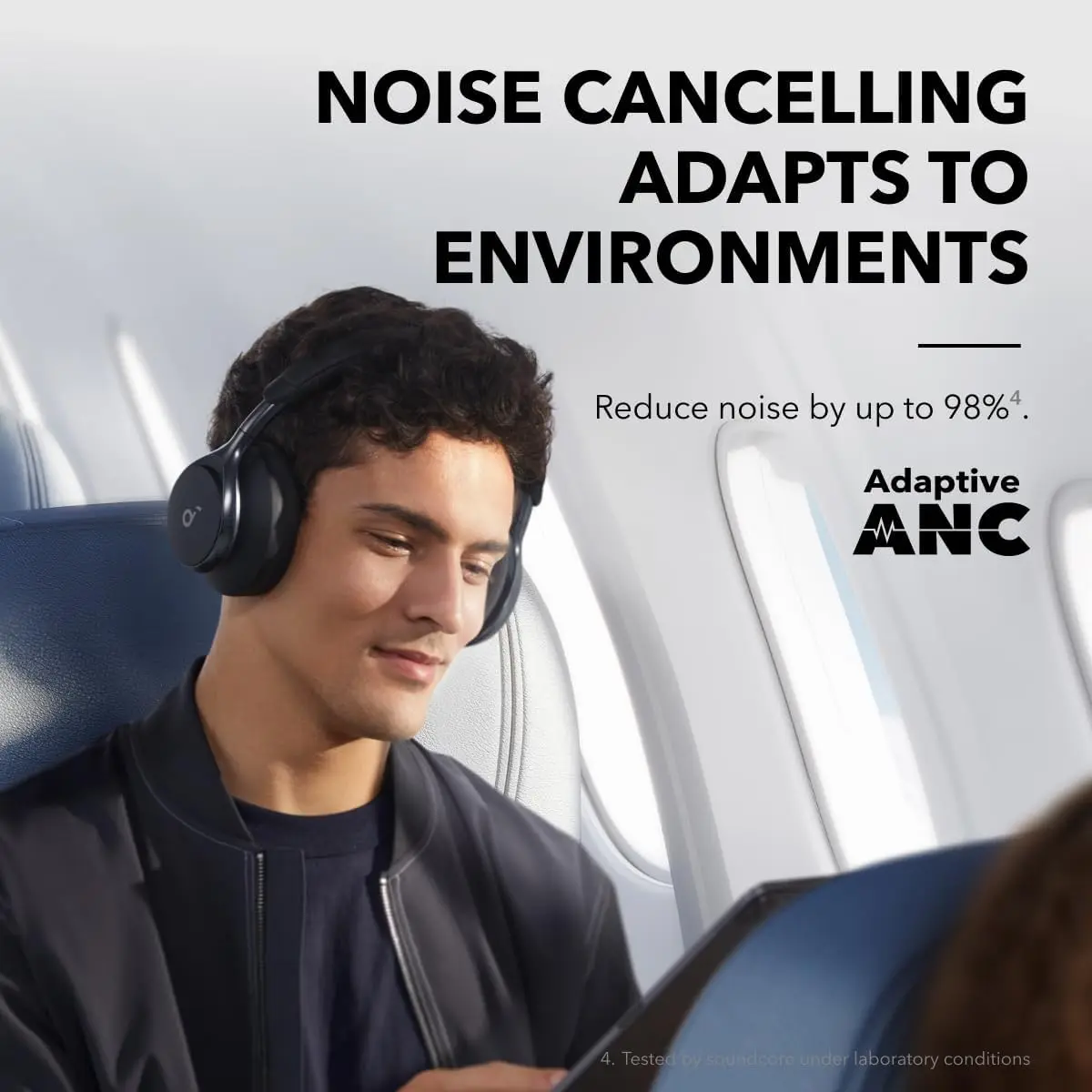 Soundcore Space One Wireless Headphones – Adaptive Noise Cancelling, Hi-Res Audio & 40-Hour Battery - Image 4