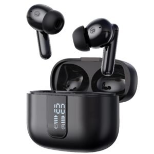 QERE Wireless Bluetooth Earphones – Bluetooth 5.3, 28-Hour Battery, Waterproof & Built-In Microphone
